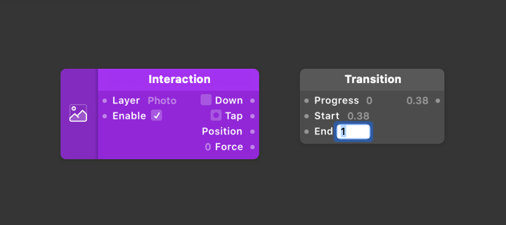 Start input should be `0.38` and End input should be `1`.