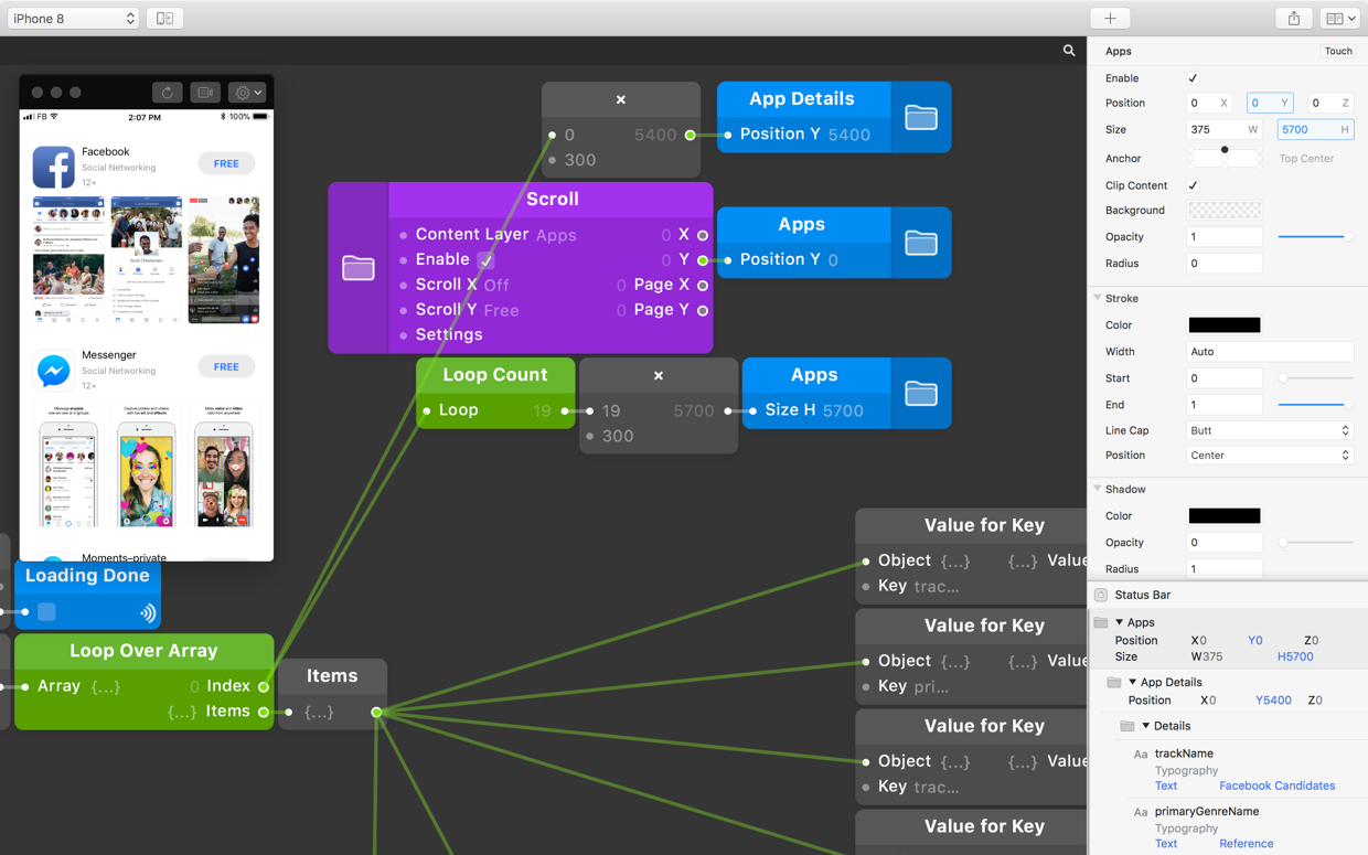 Origami Studio — Prototyping with Data