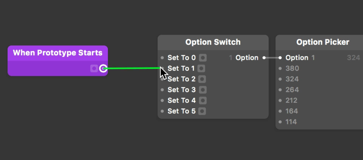 Be sure to connect this to Set to 1, since Set to 0 is our starting position.